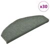 vidaXL Schodov&eacute; rohože 30 ks 65x24x4 cm tmavozelen&eacute; polkruhov&eacute; veľk&eacute;