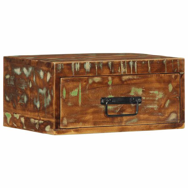 vidaXL Nástenné nočné stolíky 2 ks masívne recyklované drevo