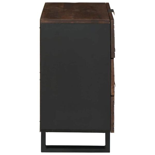 vidaXL Nočn&yacute; stol&iacute;k so z&aacute;suvkou Orech 50 x 33 x 62 cm Ak&aacute;ciov&yacute; mas&iacute;v