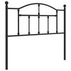 vidaXL Kovov&eacute; čelo postele čierne 100 cm