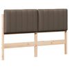 vidaXL Čal&uacute;nen&eacute; čelo postele s čelnou doskou Hned&aacute; a taupe 135 cm