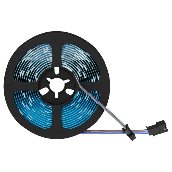 vidaXL LED p&aacute;s 2 pcs Čierna a priehľadn&aacute; 3000 mm Meď a plast