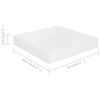 vidaXL Plávajúce nástenné police 2 ks, lesklé biele 23x23,5x3,8cm, MDF