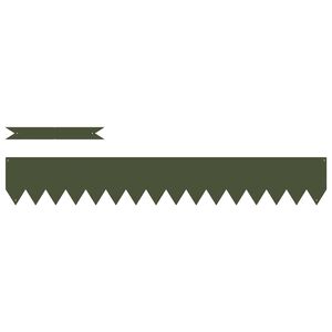 vidaXL Obrubn&iacute;k tr&aacute;vnika 10 pcs Olivov&aacute; zelen&aacute; 100 x 0.05 x 20 cm