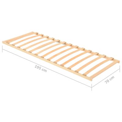 vidaXL Lamelový posteľný rošt s 13 lamelami 70x200 cm