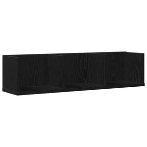 vidaXL Stenn&aacute; polica N&aacute;stenn&aacute; mont&aacute;ž Čierny dub 75 x 18 x 18 cm