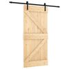 vidaXL Posuvn&eacute; dvere Pr&iacute;rodn&aacute; a čierna 95 x 210 cm