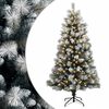 vidaXL Umel&yacute; Skl&aacute;pac&iacute; Vianočn&yacute; Stromček 120 cm 150 LED Tepl&aacute; biela