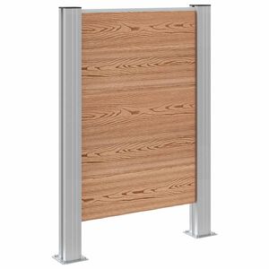 vidaXL Plot pre odpadkov&yacute; k&ocirc;&scaron; Hned&aacute; 85 x 12 x 115 cm Hlin&iacute;k a WPC