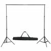vidaXL Fotografick&eacute; vybavenie so softboxami, pozad&iacute;m a reflektorom