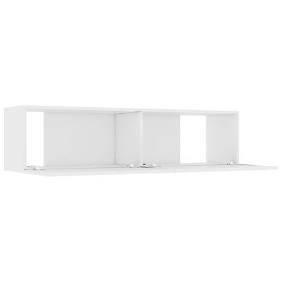 vidaXL TV skrinka, biela 120x30x30 cm, kompozitné drevo