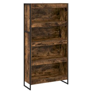 vidaXL Knižnica 80 x 30 x 155 cm Kompozitn&eacute; drevo Dymov&aacute; dub