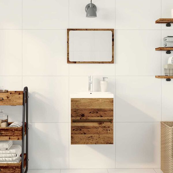 vidaXL Skrinka na um&yacute;vadlo Čierny dub 41 x 39 x 62 cm Kompozitn&eacute; drevo