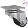 vidaXL Pojazd 12 ks Strieborn&aacute; 44,1 x 44,1 x 1,95 mm Nyl&oacute;n