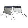 vidaXL Strie&scaron;ka Bimini s 3 obl&uacute;kmi a sieť. stenami 183x(137-152)x137cm