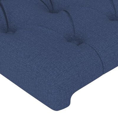 vidaXL Čelá postele 4 ks modrý 100x7x78/88 cm látka