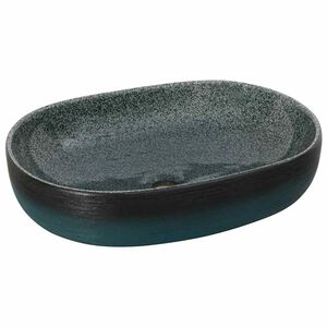 vidaXL Um&yacute;vadlo na dosku tyrkysov&eacute; ov&aacute;lne 59x40x14 cm keramick&eacute;