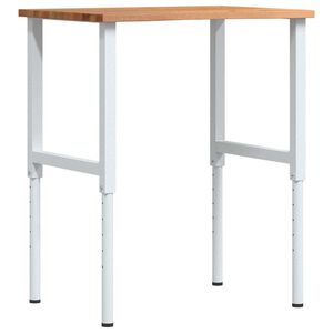 vidaXL pracovn&yacute; st&ocirc;l svetlohned&yacute; 80x60x(71,5-98) cm mas&iacute;vny dub