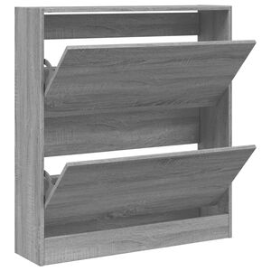 vidaXL Botn&iacute;k siv&yacute; dub sonoma 80x21x87,5 cm kompozitn&eacute; drevo
