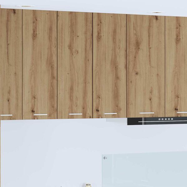 vidaXL Z&aacute;vesn&aacute; skrinka s dverami Remeseln&yacute; dub a biela 30 x 31 x 80 cm