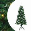 vidaXL Rohov&yacute; umel&yacute; vianočn&yacute; strom s 150 LED-i Zelen&aacute; 150 cm PVC a kov