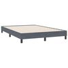 vidaXL Posteľný rám boxspring bez matracom tmavosivý 160x220 cm zamat