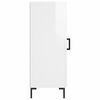 vidaXL Komoda lesklá biela 34,5x34x90 cm spracované drevo