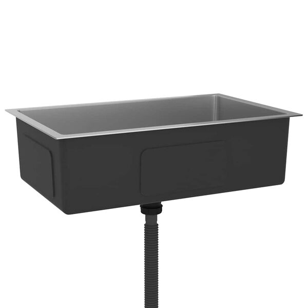 vidaXL Ručne vyrobený kuchynský drez, nehrdzavejúca oceľ