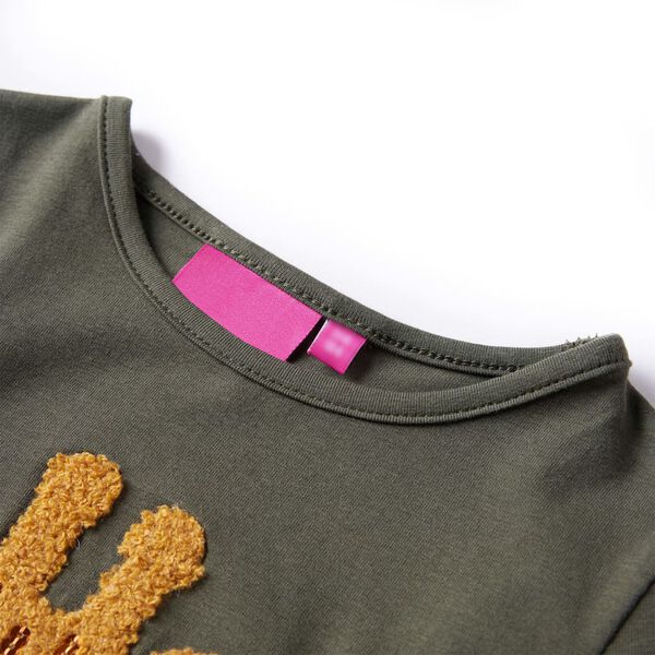 Detsk&eacute; tričko s dlh&yacute;mi ruk&aacute;vmi kaki 116