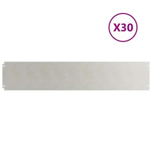 vidaXL Obruby tr&aacute;vnika 30 ks 20x103 cm Nerez