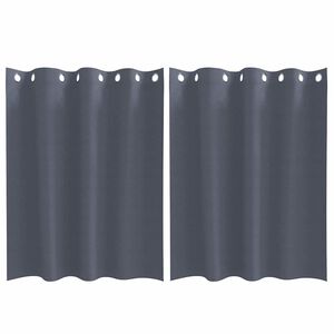 vidaXL Z&aacute;clony na zatemnenie s kr&uacute;žkami 2 pcs Antracit 140 x 140 cm