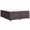 vidaXL Boxspring posteľ s matracom tmavohned&aacute; 180x200 cm l&aacute;tka