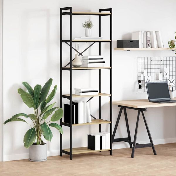 vidaXL Reg&aacute;l na knihy Sonoma dub 40 x 30 x 85 cm Kompozitn&eacute; drevo