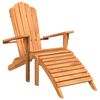 vidaXL Z&aacute;hradn&aacute; stolička Adirondack s podnožkou mas&iacute;vne teakov&eacute; drevo