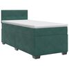 vidaXL Posteľ boxspring s matracom Tmavozelen&aacute; 90 x 200 cm Zamat