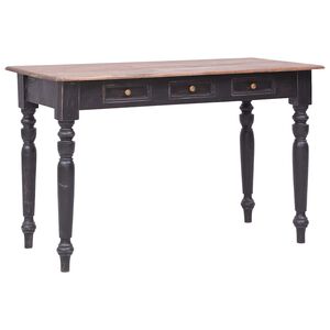 vidaXL St&ocirc;l s 3 z&aacute;suvkami 117x57x75 cm mas&iacute;vne mahag&oacute;nov&eacute; drevo