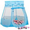 vidaXL Detsk&yacute; stan na hranie s 250 loptičkami modr&yacute; 102x102x82 cm