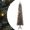 vidaXL Umel&yacute; vianočn&yacute; stromček Zelen&aacute; 210 cm PVC, plast a oceľ