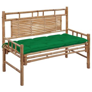 vidaXL Z&aacute;hradn&aacute; lavička s podložkou 120 cm bambus