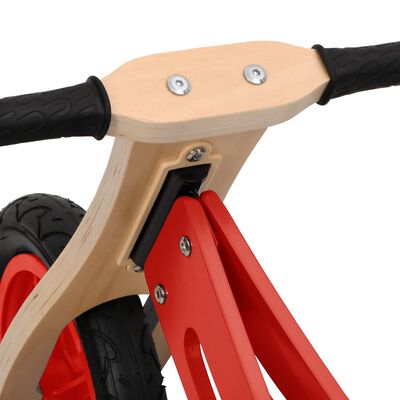 vidaXL Balančný bicykel pre deti s nafukovacími pneumatikami červený