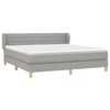 vidaXL Boxspring posteľ s matracom svetlosiv&aacute; 100x200 cm l&aacute;tka