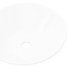 Kúpeľňové porcelánové keramické umývadlo, tvar misy, biele