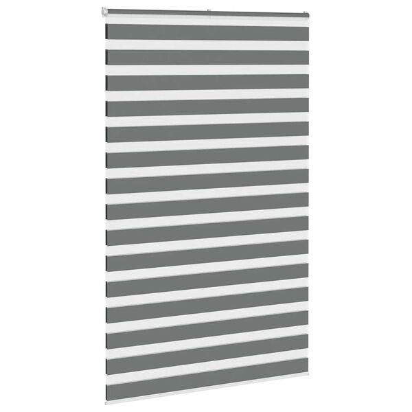 vidaXL Zebra roleta tmavo&scaron;ed&aacute; 140x230 cm &scaron;&iacute;rka l&aacute;tky 135,9cm polyester