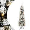 vidaXL Umel&yacute; vianočn&yacute; stromček Biela 150 cm PVC, kov a plast