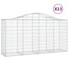 vidaXL Obl&uacute;kov&eacute; gabi&oacute;nov&eacute; ko&scaron;e 13 ks 200x50x100/120cm pozinkov. železo