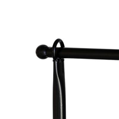 Esschert Design Dekoratívna stolová tyč so svorkou čierna