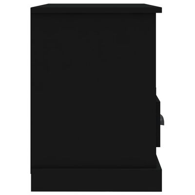vidaXL TV skrinka čierna 80x35x50 cm spracované drevo