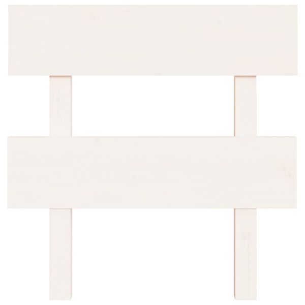 vidaXL Čelo postele biele 103,5x3x81 cm masívna borovica