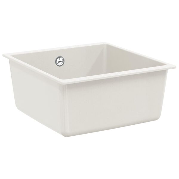 vidaXL Drez Biela 430 x 460 mm 80% Kv&aacute;rc a 20% Živica