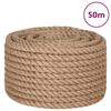 vidaXL Lano zo 100% juty, 20 mm, 50 m